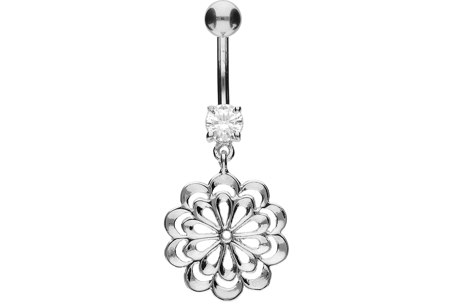 Titan Bananabell mit 925er Silber-Design BLUME ++SALE++